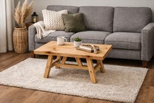 Solid Wood Coffee Table - Handmade Rustic Coffee Table.