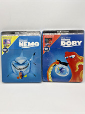 Finding Nemo Finding Dory 4K UHD Limited Edition Steelbook - NEW Tear in Wrap