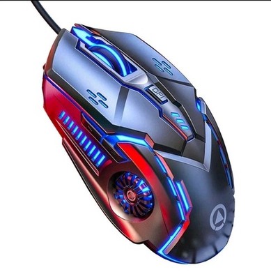 Gaming Maus mit 9 Tasten RGB, 12000 DPI, ergonomischem Design & LED-Beleuchtung 