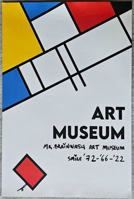 Mr. Brainwash Art Museum Smile Hommage Mondrian Bauhaus Street Art Druck 37/500