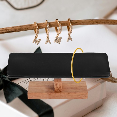 Wooden Bracelet Stand Countertop Holder Jewelry Watch Display Desktop - Bild 3 von 12