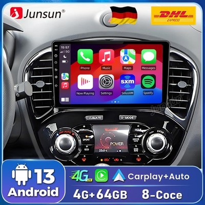 4G+64G Wireless CarPlay Für Nissan Juke J15 2010-2014 Android 14 Autoradio DAB+