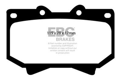 EBC Brakes DP61319 6000 Series Greenstuff Truck/SUV Brakes Disc Pads