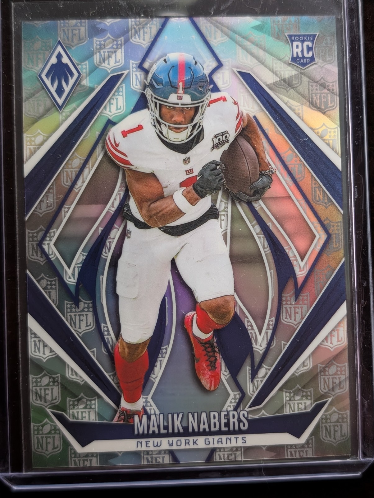 2024 Panini Phoenix - Rookies Malik Nabers #221 NFL Shield Prizm /150 (RC)