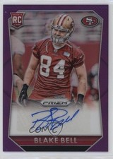 2015 Panini Prizm Rookie Signatures Violet Prizm Blake Bell #RS-BB Auto 06yt