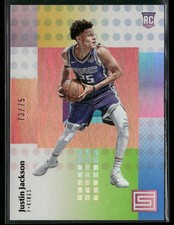 2017-18 Panini Status #142 Justin Jackson Green #/75