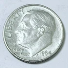 1964 D Roosevelt Dime 90% Silver 10C Circulated Coin #6024