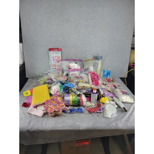 17lbs Craft Supply Lot Mixed Scrapbooking Card Making Embellishments Ribbon