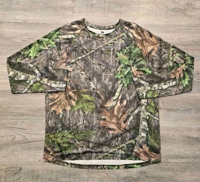 Mossy Oak Base Layer Shirt Mens L Obsession Long Sleeve Performance Stretch NWTF