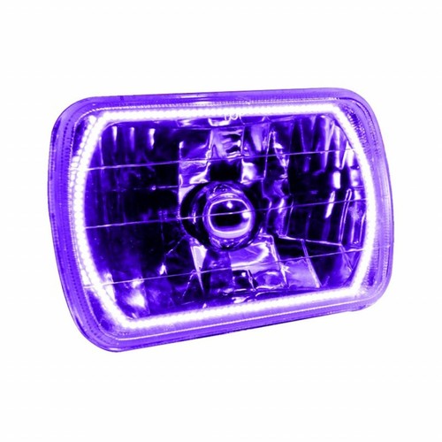 Oracle Headlights | 7x6in. | Sealed Beam | Halo | UV/Purple