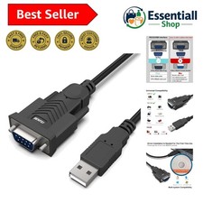 USB to Serial Adapter, USB to RS-232 Male 9-pin DB9 Serial Cable, Prolific Ch...