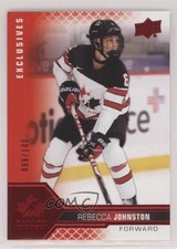 2022 Team Canada Juniors Women's WC UD Exclusives 9/100 Rebecca Johnston #47 7i2