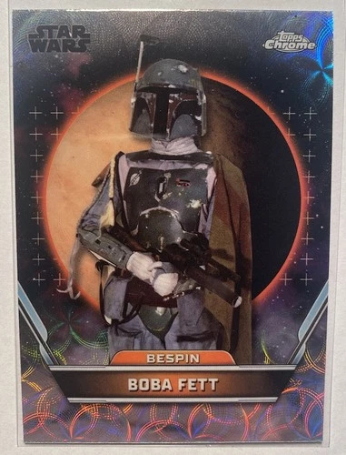 2024 Topps Chrome Hyperspace Star Wars #97 Bespin Boba Fett Nebulae Refractor