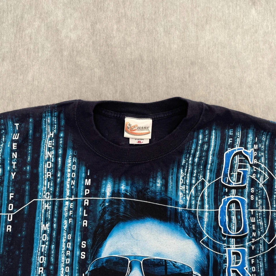 VINTAGE Jeff Gordon Shirt Adult XL Dual Print All Over Print Matrix Nascar Mens - Image 3 of 4