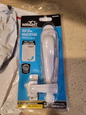 Wright Products White Screen/Storm Door Pull Handl Locking Inside Latch VIL333WH