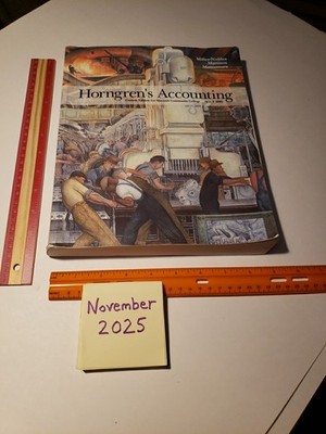 Horngren's Accounting Custom Edition for Macomb Community College ACCT 1090 MI 
