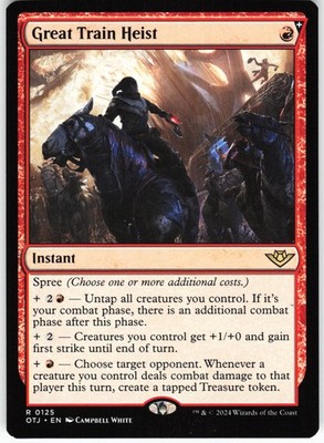 Great Train Heist R Outlaws of Thunder Junction OTJ Normal 125 MTG NM