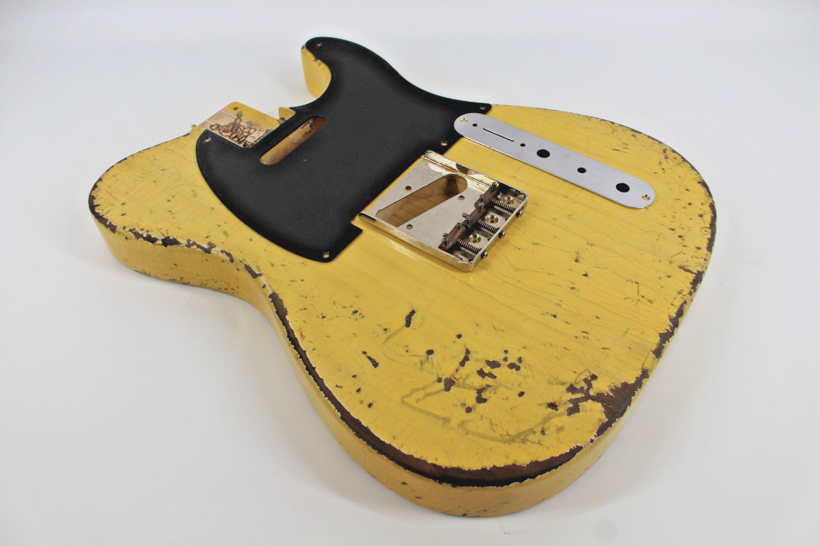 Mjt Officiel Personnalisé Vintage Âgés Nitro Guitare Corps Mark Jenny Marais Ash