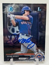 2017 Bowman Chrome 1st Quinn Brodey #BDC-24 SIGNED