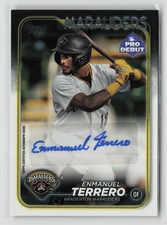 2024 Topps Pro Debut ENMANUEL TERRERO Auto Pro Debut Pittsburgh Pirates #12