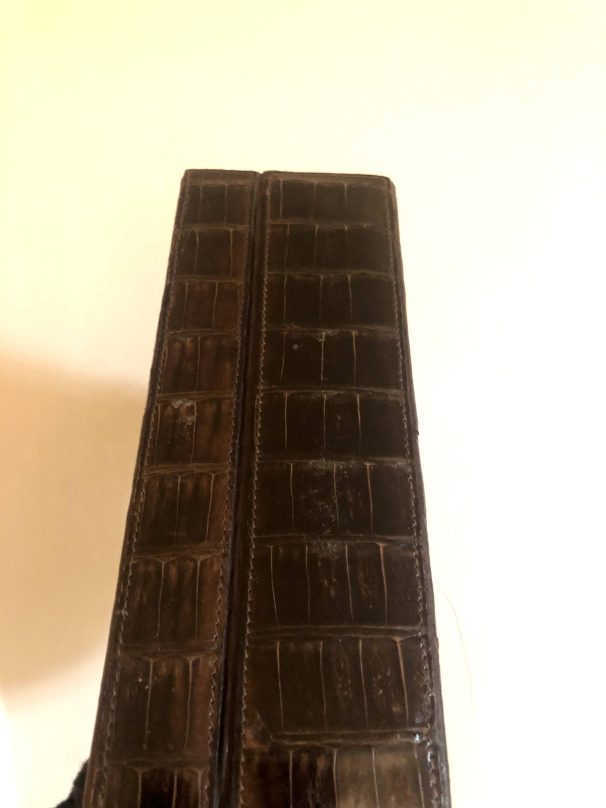 Chanel Vintage Brown Crocodile Box Bag + Original Chanel Box – 1980s image 6