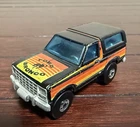 Vintage Hot Wheels 1980 Ford Bronco W/CHROME MOTORCYCLE Blackwall Hong Kong