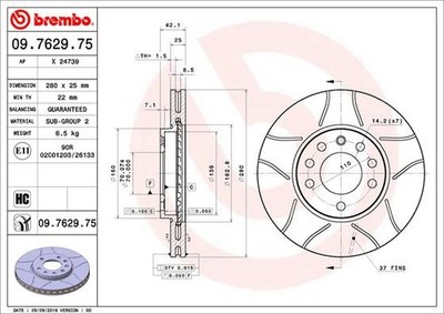 Brembo Bremsscheiben Max Line + Beläge Vorne Hinten für Opel Meriva A Zafira B