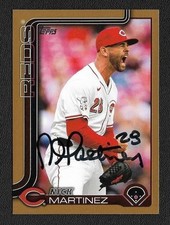 Nick Martinez Autograph Auto 2025 Topps Series 2 Gold Foil Reds Card #0660/2025