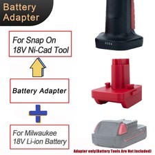 Adapter For Milwaukee 18V Li-ion Battery Adapter To Fits Snap-On 18V Ni-Cd Tools