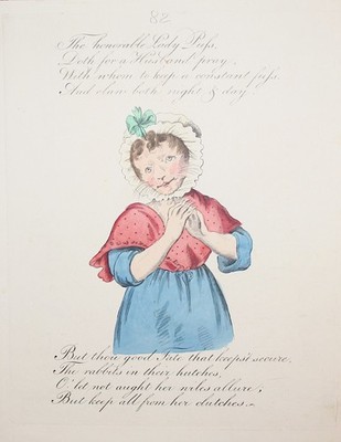 1810 woman Frau cat Katze marriage caricature Karikatur etching Satire cartoon