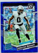 2023 Donruss Optic #259 Jakorian Bennett Blue Hyper