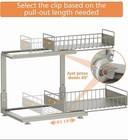 HOMECOLDFLS 2-Tier Double-Layer Pull-Out Under Sink Organizer Gray Metal — photo 7