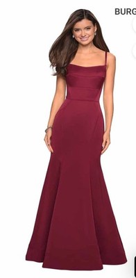 La Femme Burgundy Dress | eBay