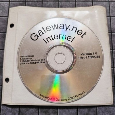 Gateway2000 Gateway.net Internet Version 1.0 Part #7502058 CD-ROM Disc ONLY