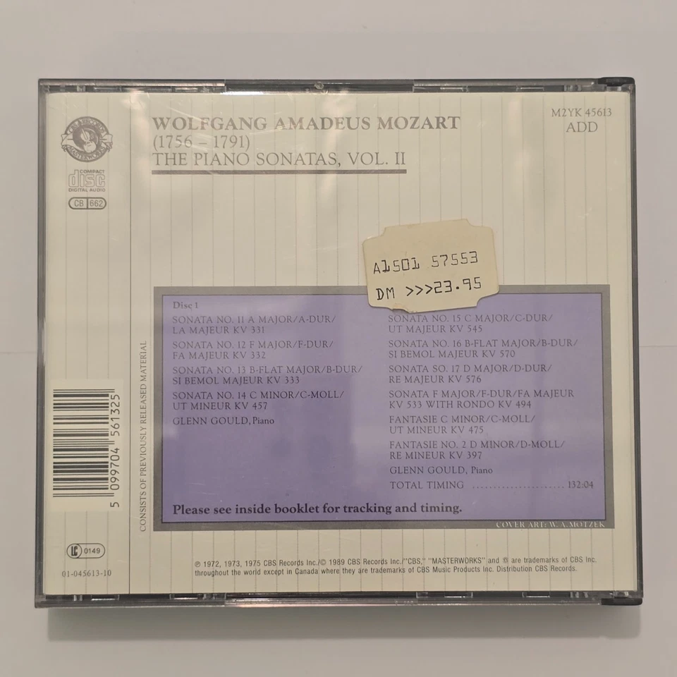 Mozart - The Piano Sonatas, Vol. II, Glenn Gould, 2 CDs - Bild 2 von 4