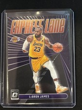 🔥LeBron James 2023-24 Panini Donruss Optic Express Lane #9 Purple Lakers
