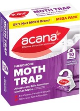 Acana Clothes Moth Traps 10 Pack – Attracts & Kills Clothes Moths