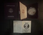 1989-S Proof American Silver Eagle 1 oz .999 Silver OGP Box & COA