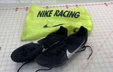 Men's Nike Zoom Rival M 9 Black White Track Racing Spikes Shoes, Size 13