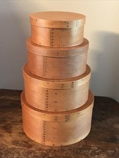 Vintage Frye s Old Time Wood Ware Lidded Shak...
