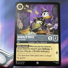 Disney Lorcana Whispers in the Well Donald Duck-Ghost Hunter 172/204 NM