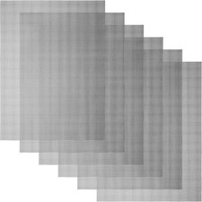 6 Pcs Welding Mesh 7.9 x 5.9 inch Stainless Steel Wire 20x15 cm, Silver 