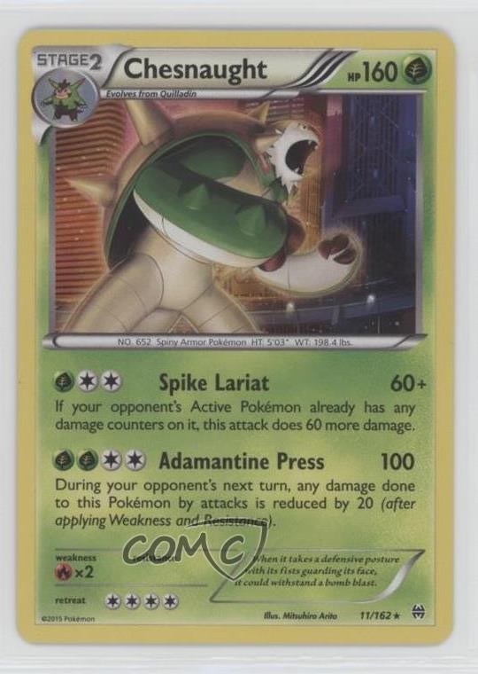 Chesnaught Pokémon XY BREAKthrough #11