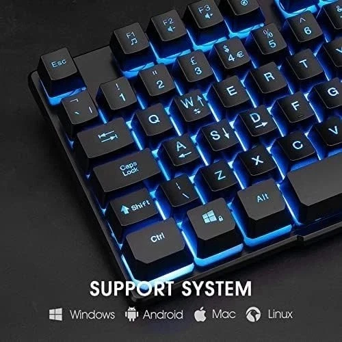 Rii RK108 Gaming Keyboard and Mouse Set,Wired LED Light Up Mouse...  - Image 4 of 4