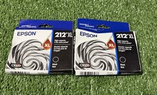 Epson 212XL Lot Of 2 High Capacity Black Ink Cartridge T212XL120 Exp 2028