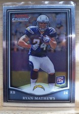2010 Bowman Chrome  Rookie Football Card Of Ryan Mathews #BCR-6