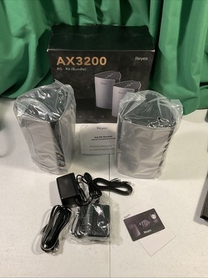 Reyee Whole Home Mesh WiFi System, AX3200 Smart WiFi 6 Router RG-R6 (2-Pack), Co