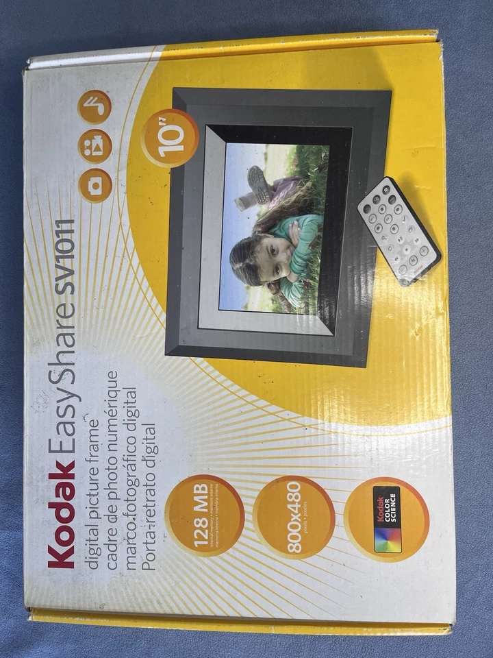 Kodak EasyShare SV1011 Digital Picture Frame 10",128 MB 800x480 - (Damaged Box) - Image 4 of 4