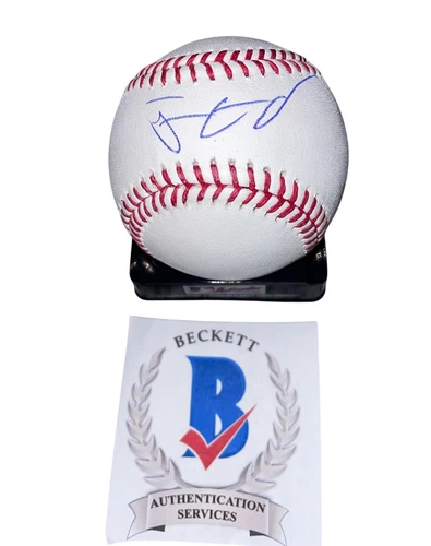 Justin Crawford Signed Baseball Philadelphia Phillies Autographed Auto Beckett