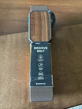 Groove Life Belts with Magnetic Buckles choose Brown Walnut New